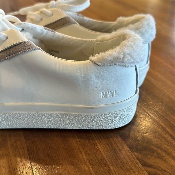 Madewell Sidewalk Low-Top Sneakers‎ in Leather: Sherpa Edition 7.5 - Picture 5 of 9